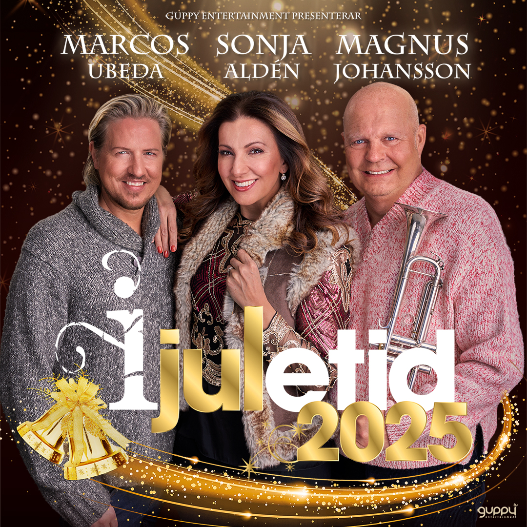 En affisch med artisterna