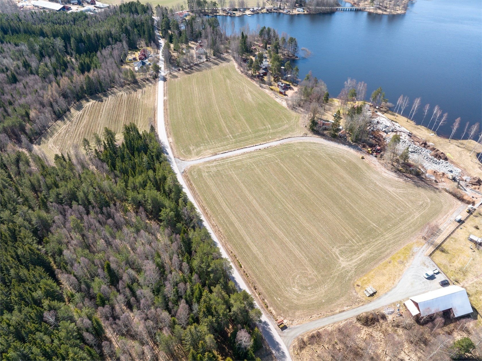Flygbild över området Linneberg
