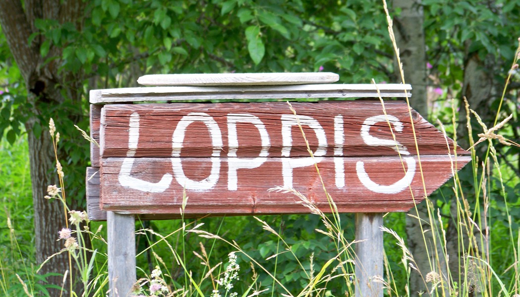 Loppis skylt