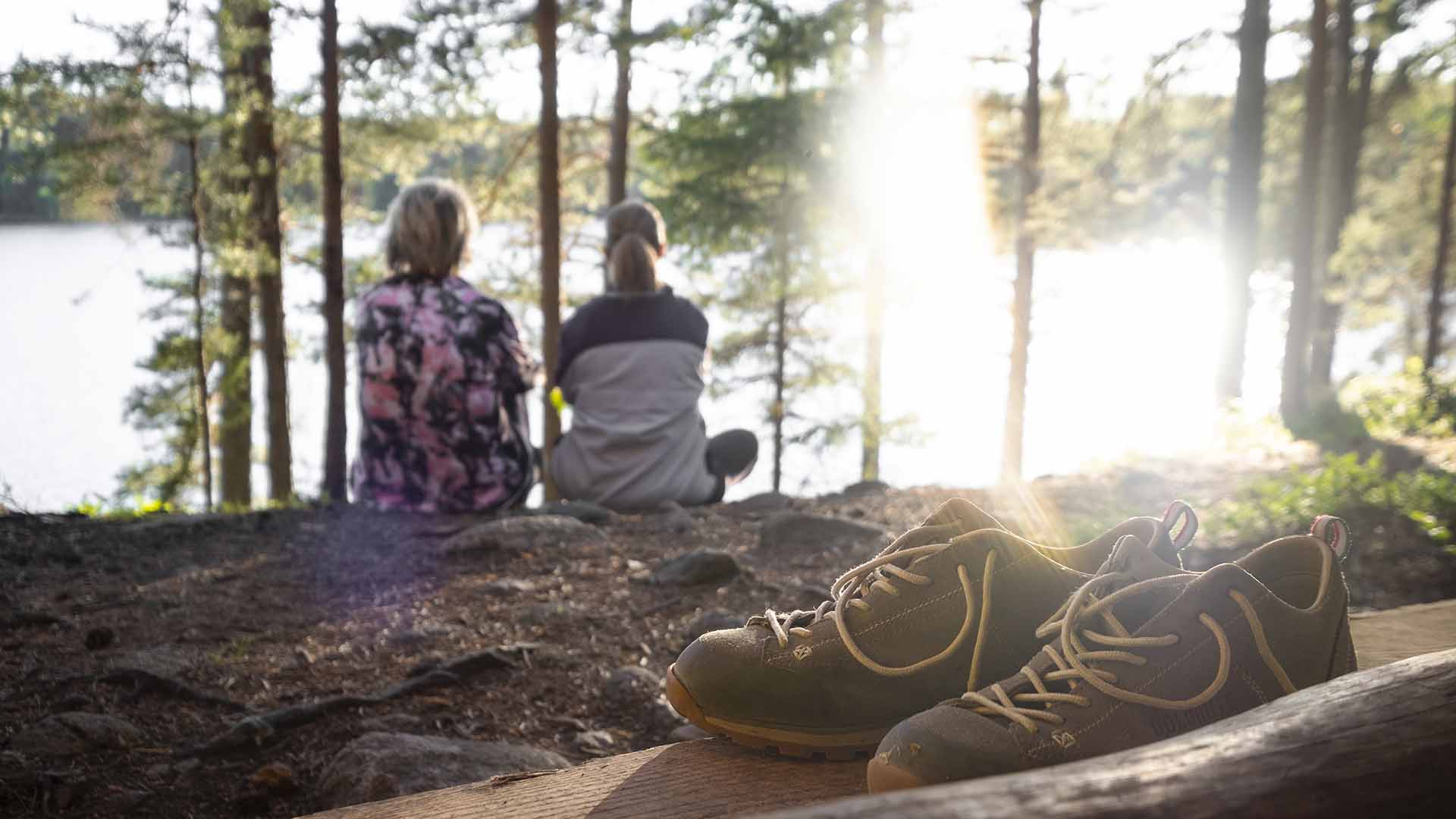 Vandringskor i naturen