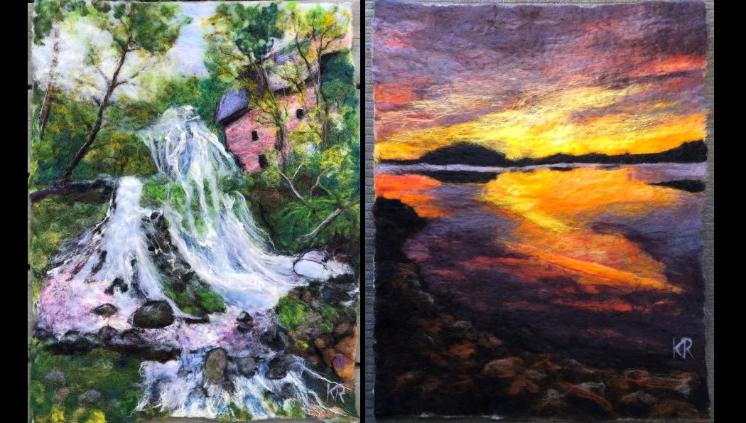 Två konstverk av Karin Rubin