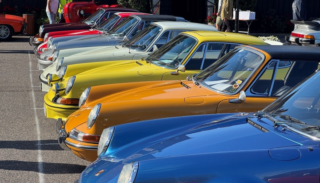Bild från förra årets Porsche-träff i Gränna