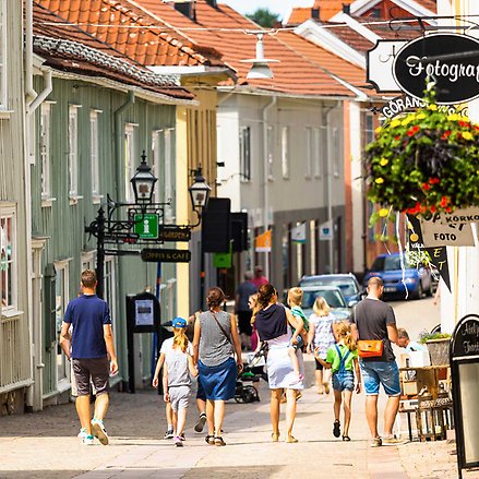 Människor på Norra Storgatan 